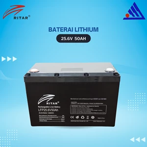 Lithium Battery Ritar LFP 25.6V 50Ah Battery Lothium-Ion