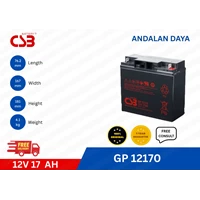 Battery Vrla CSB GP 12170 12V17Ah UPS Battery Box