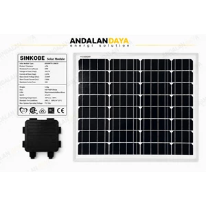 Solar Panel Surya SINKOBE SRM 50W/18V Mono Panel Surya / Solar Panel